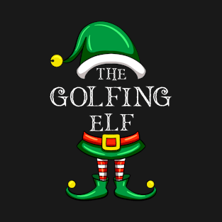 The Golfing Elf Matching Family Christmas Pajama T-Shirt