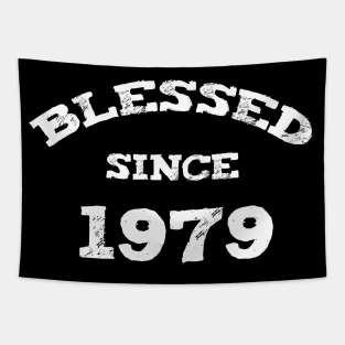 Blessed Since 1979 Cool Blessed Christian Birthday Tapestry