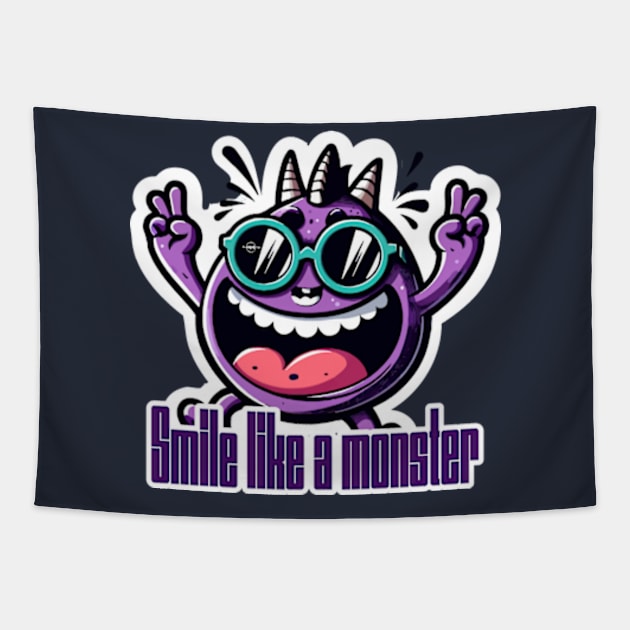 smile monster 2 Tapestry by MagMuRe