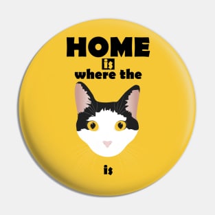 home is where the cat is Pin