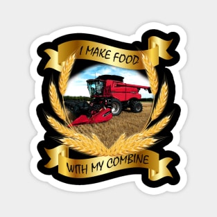 No farmers no future - i make food with my combine Magnet
