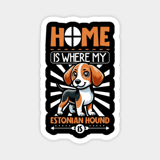 Home is with my Estonian Hound Magnet