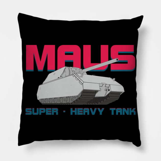 Heavy tank MAUS Pillow by FAawRay