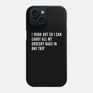 funny gym humor Phone Case