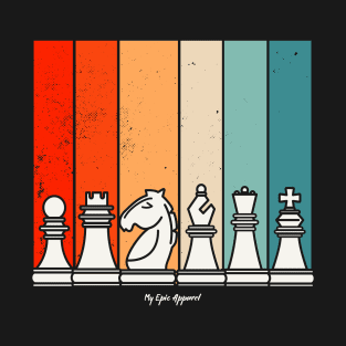 Retro Chess Pieces T-Shirt