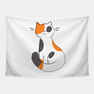 Calico cat doodle Tapestry