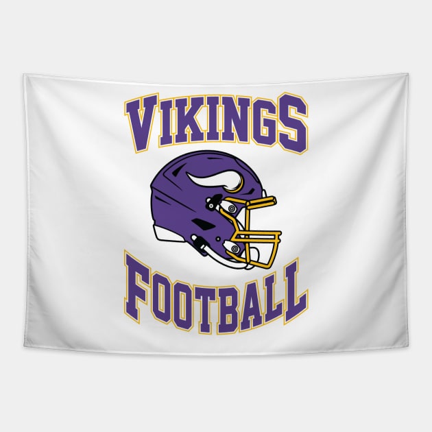 Minnesota Vikings Football Team Tapestry by Cemploex_Art