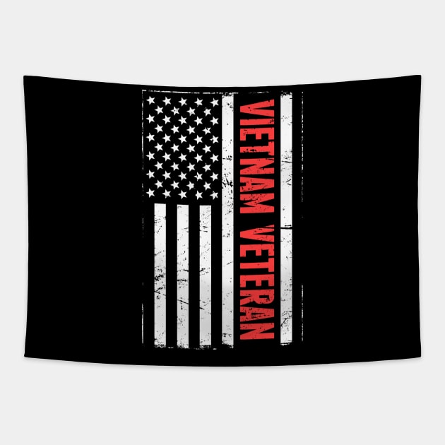 American Flag | Vietnam Veteran Tapestry by MeatMan