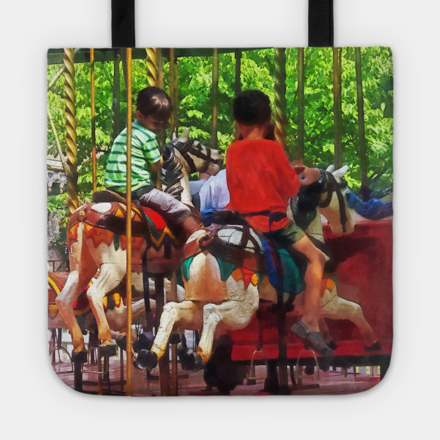 Carnival Midway - Friends on the Merry-Go-Round