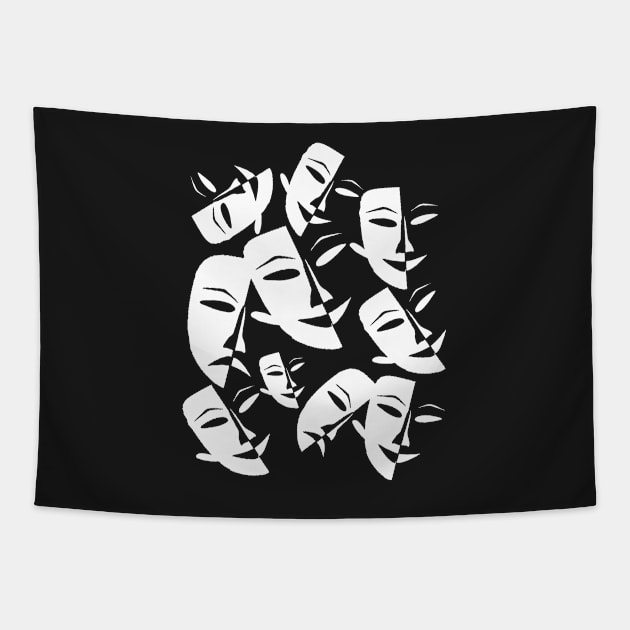 MASK FACE Tapestry by partjay