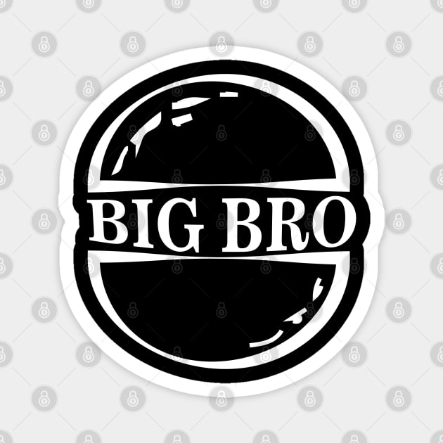 Big bro Tshirt, Brother Shirt, Big Brother white Magnet by Aspita