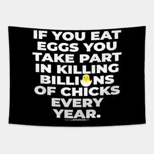 Vegan Activist Graphics #takingblindfoldsoff 10 Tapestry