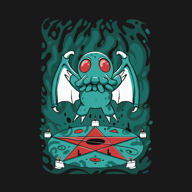 Cute and Creepy Baby Cthulhu by SLAG_Creative