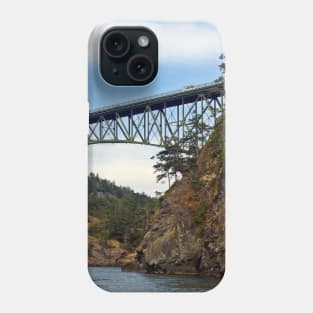 Deception Pass Bridge August - horizontal Phone Case