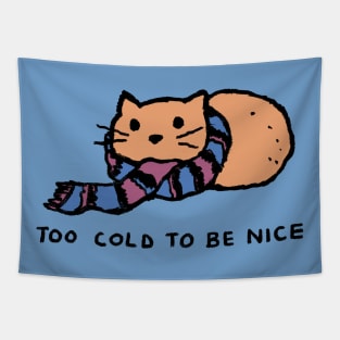 Too Cold To Be Nice Tapestry