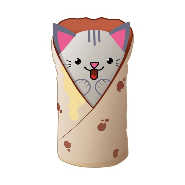 Purr-ito - Prrrito - Purrito - Kitten Wrap by Schadow-Studio