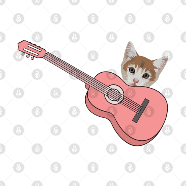 Cat Play Guitar by smoochugs