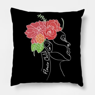 Flower Child Portrait Pillow