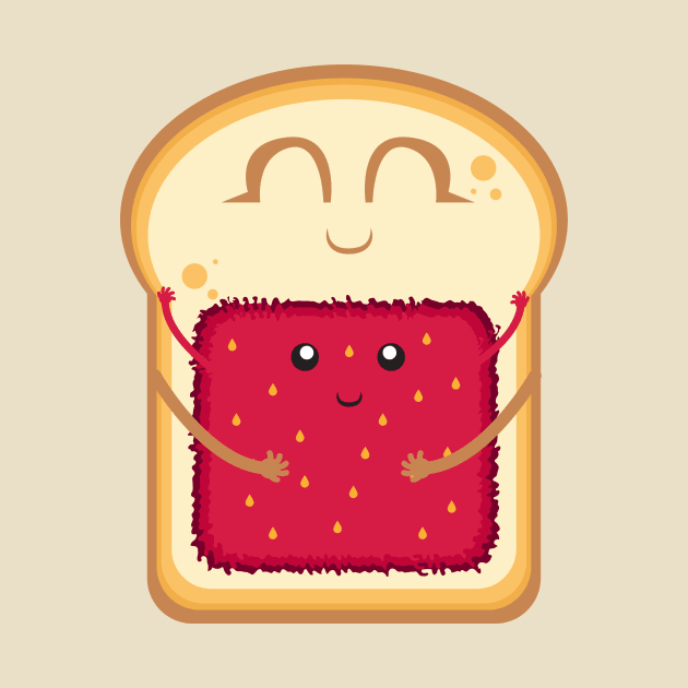 Breakfast Strawberry toast by Alessandro Aru