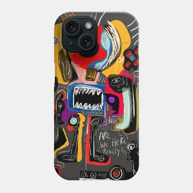 Street Art are we here ??? Phone Case by signorino