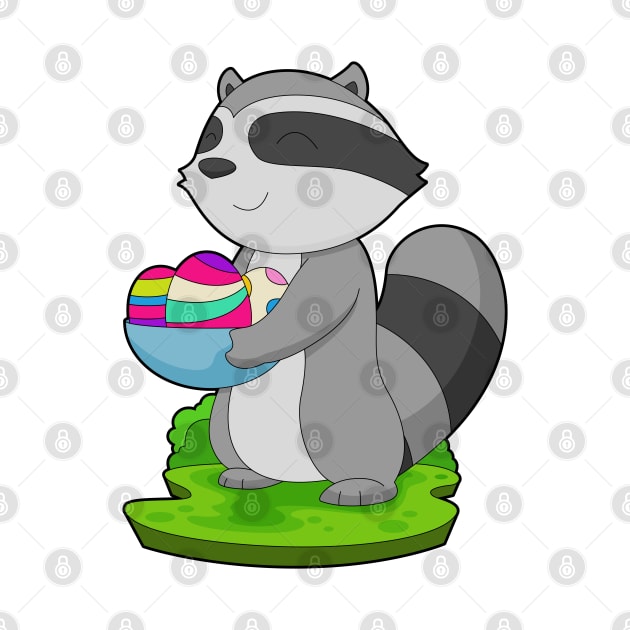Racoon Easter Easter eggs by Markus Schnabel