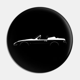 Porsche 968 Cabriolet Silhouette Pin