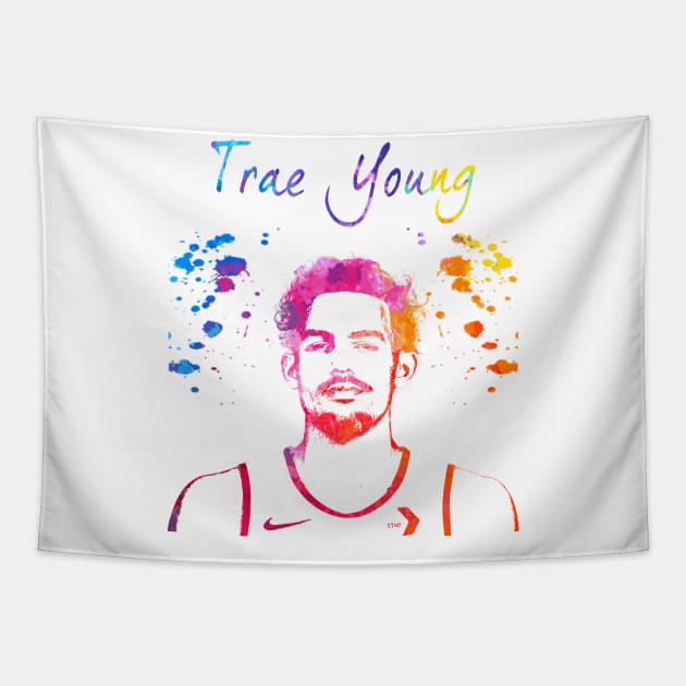 Trae Young Tapestry by Moreno Art