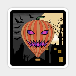 Hot Air Balloon Halloween. Magnet