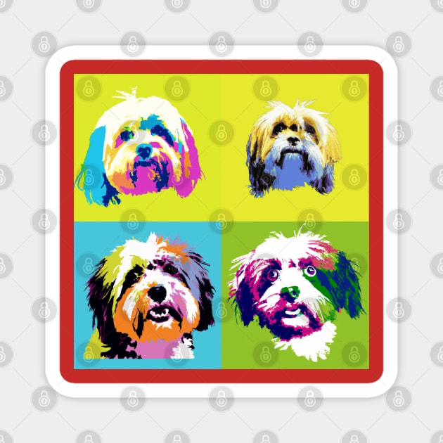 Havanese Pop Art - Dog Lover Gifts Magnet by PawPopArt