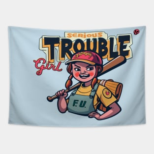 Trouble Girl Tapestry