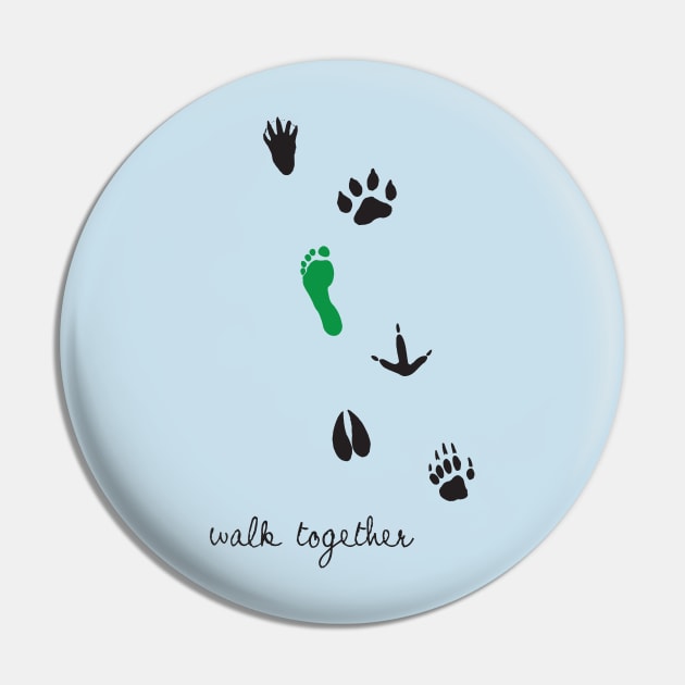 Walk together Pin by swirlydesign