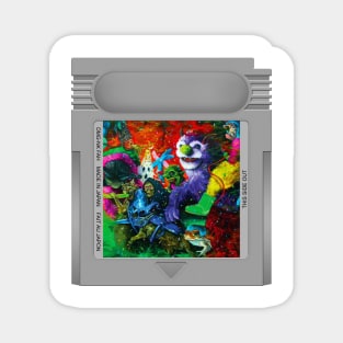 A Laughing Death in Meatspace Game Cartridge Magnet