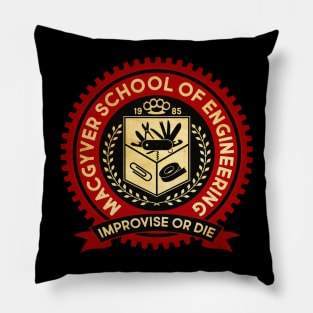 MacGyver School Of engineering Vintage Pillow