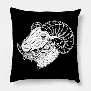 Baphomet Head Occult Demon Goat animal Tattoo Satanic Pillow