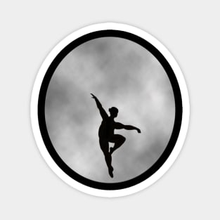 Plus size ballerina full moon Magnet