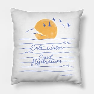 Salt Water Hydration For The Soul by Tobe Fonseca Pillow