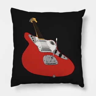 Cartoon Jaguar Guitar Pillow