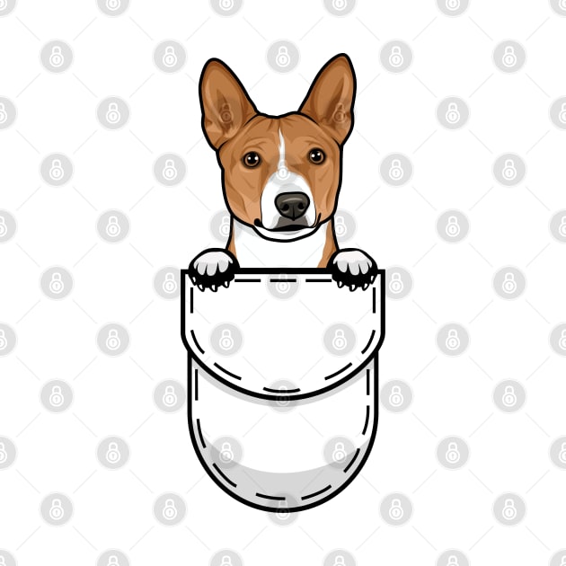 Funny Basenji Pocket Dog by Pet My Dog