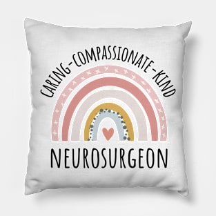 neurosurgeon rainbow pastel Pillow