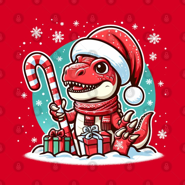 Christmas T-Rex by Sketchy