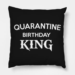 Men's Quarantine Birthday Shirt - Quarantine Birthday King T-shirt - Self Isolation Birthday Party Tee - Grey Raglan Shirt - Gift for Him Pillow