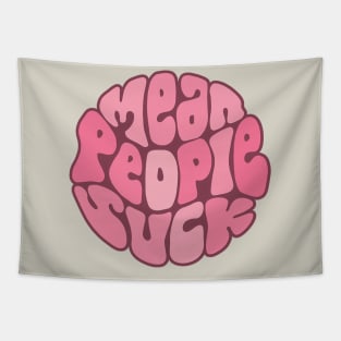 Mean People Suck Word Art Tapestry