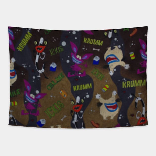 Aaahh Real Monsters Group Tapestry by AbbysRadArt