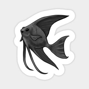 Fish - Angelfish - Black Lace Magnet