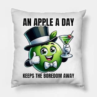 Elegant Apple Martini - An Apple A Day Keeps the Boredom Away Tee Pillow