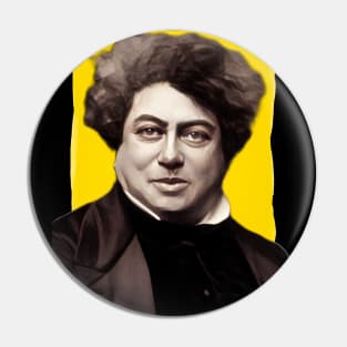 French Writer Alexandre Dumas illustration Pin