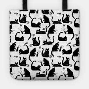 Bad Cats Knocking Stuff Over Tote