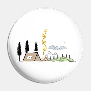 ClipArt Winter Wonderland Night Graphic Graphic Pin