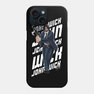 John Wick - colored - White Phone Case