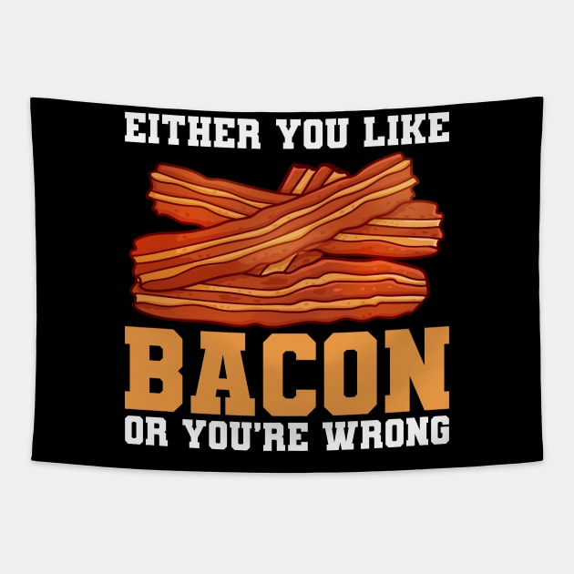 Bacon Food Bacon Strips Foodie Tapestry by CreativeGiftShop